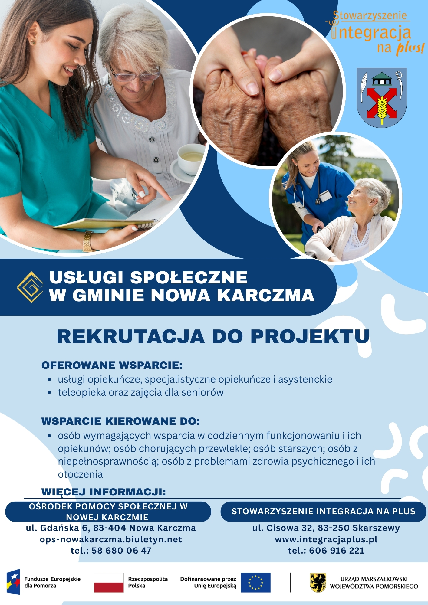 Plakat o rekrutacji do projektu